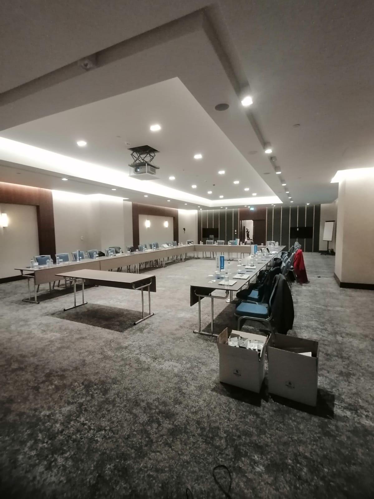 Etkinlik için hazırlanan toplantı alanı